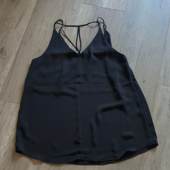 Black Women's Spaghetti Strap Top - Picture 2 of 2